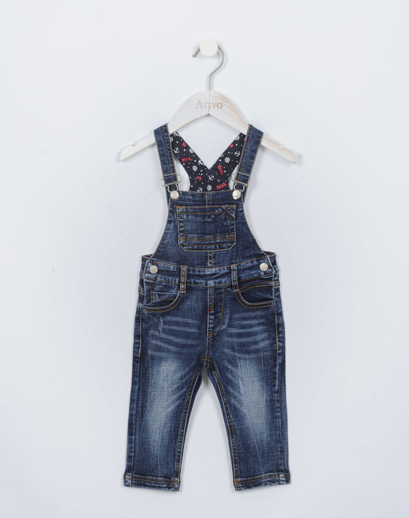 Picture of YX1707 BOYS BLUE JEANS DUNGAREE